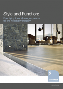 Style and Function: Specifying linear drainage systems for the hospitality industry