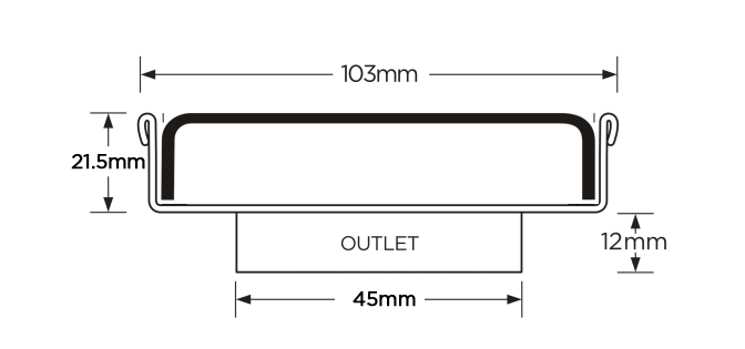 SQ100PASDN50 Square Floor Waste