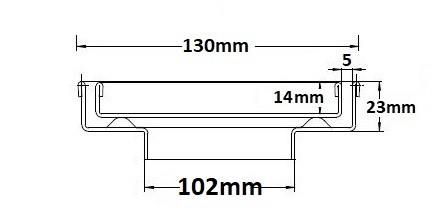 SQP100Ti20DN100Brass Square Floor Waste