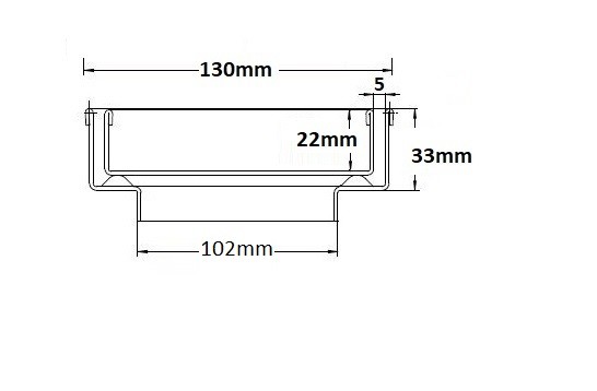 SQP100Ti33DN100 Square Floor Waste