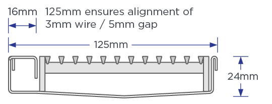 120SCSTRiMTL Shower Screen Support